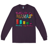 Plum Battery Life Of A Mama Long Sleeve Tee - BundleAndBundleShop