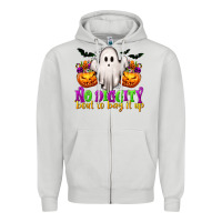 Dove Grey No Diggity 'Bout To Bag It Up Zipper Hoodie - texasbilliewilder