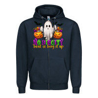 Navy No Diggity 'Bout To Bag It Up Zipper Hoodie - texasbilliewilder