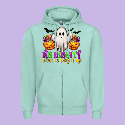 No Diggity 'bout To Bag It Up Zipper Hoodie Designed By Texasbilliewilder