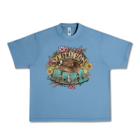 Pebble Blue southern nana western flowers Urban Heavy Tee - NancyCooperArtShop