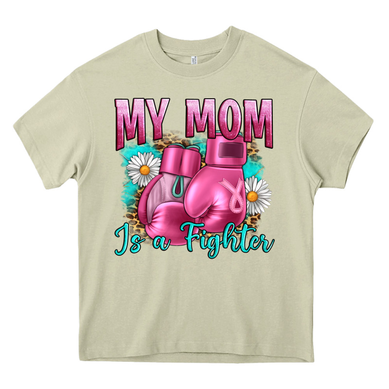 Breast Cancer My Mom Is A Fighter Heavy Core Tee by Artiststas | Teevron