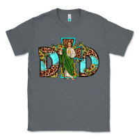Charcoal Heather dad san judas sunflower leopard turquoise Classic Tee - JahusDesignShop