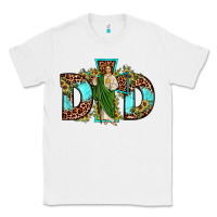 White dad san judas sunflower leopard turquoise Classic Tee - JahusDesignShop