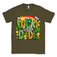 Army Green Lucky Little Dude Classic Tee - CowhideDigitalArt