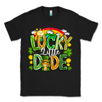 Black Lucky Little Dude Classic Tee - CowhideDigitalArt