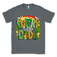 Charcoal Heather Lucky Little Dude Classic Tee - CowhideDigitalArt