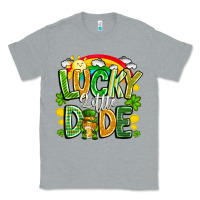 Heather Grey Lucky Little Dude Classic Tee - CowhideDigitalArt