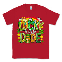 Red Lucky Little Dude Classic Tee - CowhideDigitalArt