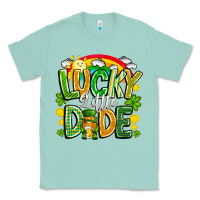 Seafoam Lucky Little Dude Classic Tee - CowhideDigitalArt