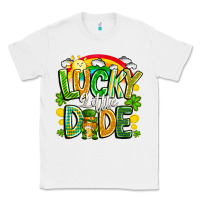 White Lucky Little Dude Classic Tee - CowhideDigitalArt