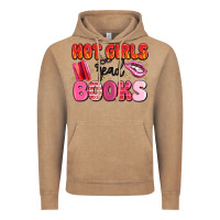 Vintage Coffee hot girls read books Vintage Hoodie - MaliasSmallBusiness