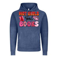 Vintage Denim hot girls read books Vintage Hoodie - MaliasSmallBusiness