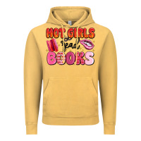 Vintage Mustard hot girls read books Vintage Hoodie - MaliasSmallBusiness