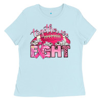 Baby Blue together we fight Ladies Tee - Artiststas