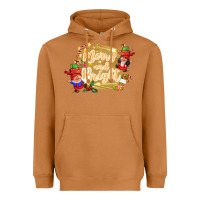 Meerkat merry and bright gnome Heavyweight Hoodie - CowGirlArtShop