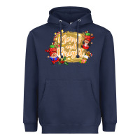 Navy merry and bright gnome Heavyweight Hoodie - CowGirlArtShop
