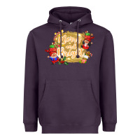 Plum merry and bright gnome Heavyweight Hoodie - CowGirlArtShop