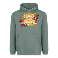 Sage merry and bright gnome Heavyweight Hoodie - CowGirlArtShop