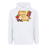 White merry and bright gnome Heavyweight Hoodie - CowGirlArtShop