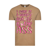 Vintage Coffee i might be a handful but so is this ass Vintage Tee - MaliasSmallBusiness