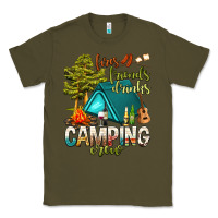 Army Green fires friends drinks camping crew Classic Tee - NancyCooperArtShop