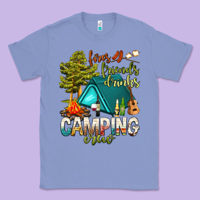 Fires Friends Drinks Camping Crew Classic Tee Designed By Nancycooperartshop