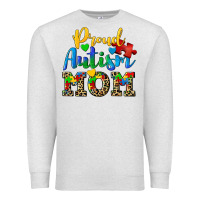 Oatmeal Heather proud autism mom Premium Sweatshirt - CowGirlArtShop