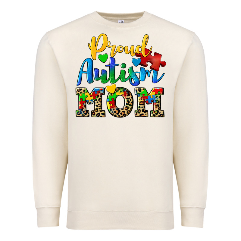 Proud Autism Mom Premium Sweatshirt by CowGirlArtShop | Teevron