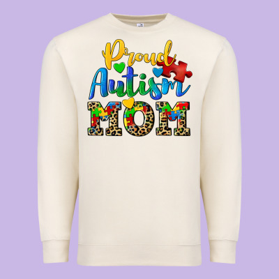 Proud Autism Mom Premium Sweatshirt Designed By Cowgirlartshop