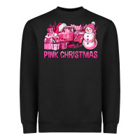 Black Pink Christmas Truck Heavyweight Sweatshirt - BundleAndBundleShop