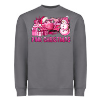 Storm Pink Christmas Truck Heavyweight Sweatshirt - BundleAndBundleShop