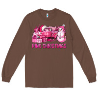 Chestnut Pink Christmas Truck Long Sleeve Tee - BundleAndBundleShop