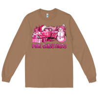 Toasted Coconut Pink Christmas Truck Long Sleeve Tee - BundleAndBundleShop