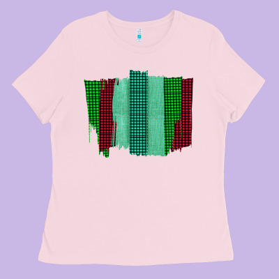 Green Red Western Farm Life Brush Stroke Ladies Tee Designed By Bettercallsaul