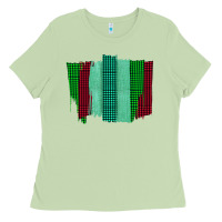 Matcha Green Red Western Farm Life Brush Stroke Ladies Tee - Bettercallsaul
