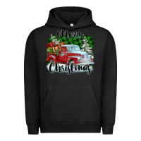 Pigment Black Merry Christmas Truck With Gifts Urban Hoodie - FaDigitalArtStudio