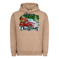 Pigment Burro Merry Christmas Truck With Gifts Urban Hoodie - FaDigitalArtStudio