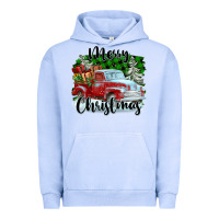 Pigment Grape Ice Merry Christmas Truck With Gifts Urban Hoodie - FaDigitalArtStudio