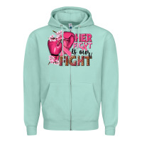 Seafoam her fight is our fight Zipper Hoodie - NancyCooperArtShop