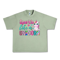 Oil Green sparkle like a unicorn Urban Heavy Tee - NancyCooperArtShop