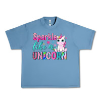 Pebble Blue sparkle like a unicorn Urban Heavy Tee - NancyCooperArtShop