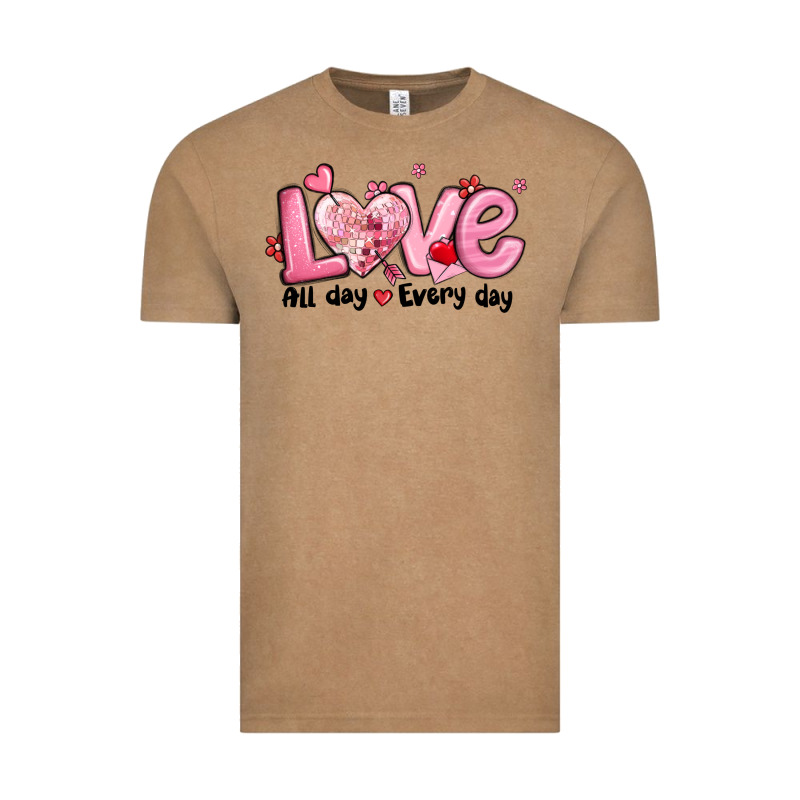 Love All Day Every Day Vintage Tee by MaliasSmallBusiness | Teevron