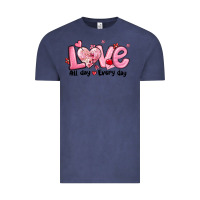 Vintage Denim love all day every day Vintage Tee - MaliasSmallBusiness