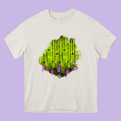 Halloween Patch Heavy Core Tee Designed By Bundleandbundleshop