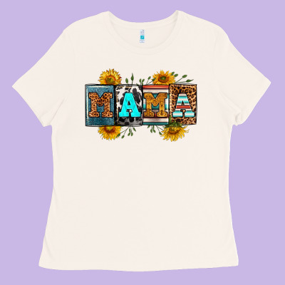 License Letters Western Mama Ladies Tee Designed By Ranaportraitstore