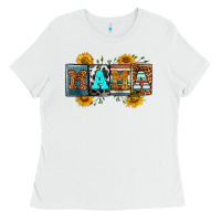 White license letters western mama Ladies Tee - RanaPortraitStore