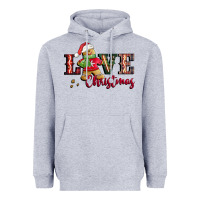 Heather Grey love christmas gingerbread Heavyweight Hoodie - CowGirlArtShop