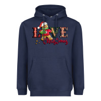 Navy love christmas gingerbread Heavyweight Hoodie - CowGirlArtShop