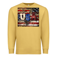 Antique Gold usa Premium Sweatshirt - CowGirlArtShop